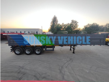 Νέα Επικαθήμενο πλατφόρμα/ Καρότσα για τη μεταφορά χύδηνυλικών SUNSKY 40FT drop side wall semi trailer: φωτογραφία 2