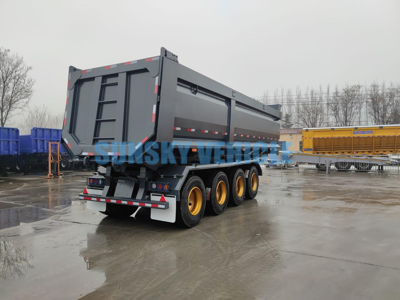 Νέα Επικαθήμενο ανατρεπόμενο για τη μεταφορά χύδηνυλικών SUNSKY 4-Axle Dump Semi-trailer: φωτογραφία 8