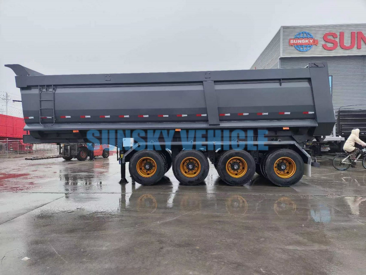 Νέα Επικαθήμενο ανατρεπόμενο για τη μεταφορά χύδηνυλικών SUNSKY 4-Axle Dump Semi-trailer: φωτογραφία 7