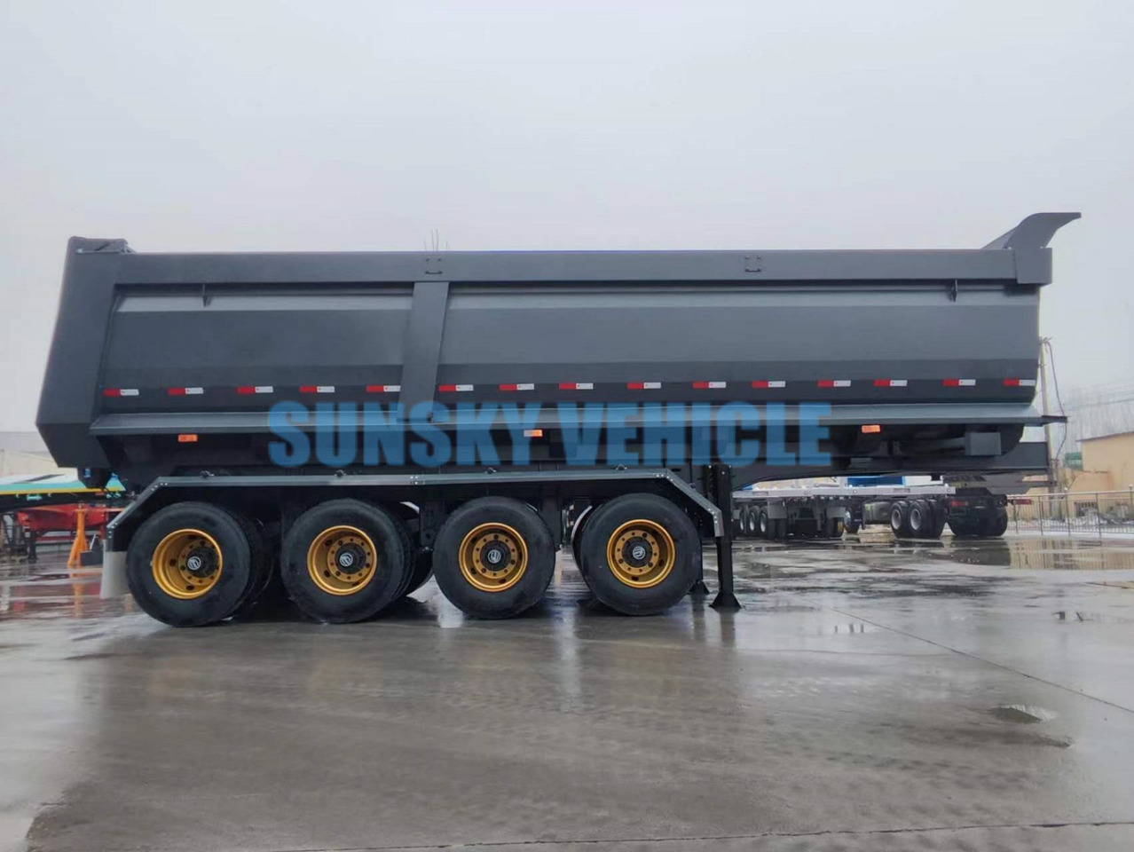 Νέα Επικαθήμενο ανατρεπόμενο για τη μεταφορά χύδηνυλικών SUNSKY 4-Axle Dump Semi-trailer: φωτογραφία 9