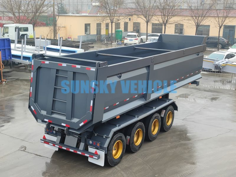 Νέα Επικαθήμενο ανατρεπόμενο για τη μεταφορά χύδηνυλικών SUNSKY 4-Axle Dump Semi-trailer: φωτογραφία 3