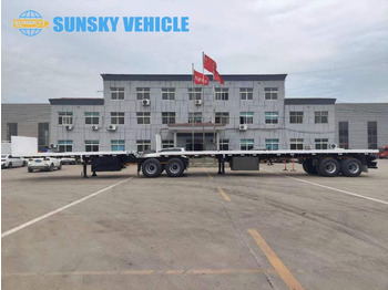 Νέα Επικαθήμενο πλατφόρμα/ Καρότσα για τη μεταφορά εμπορευματοκιβωτίων SUNSKY superlink trailer for sale: φωτογραφία 2