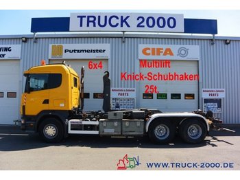Φορτηγό φόρτωσης γάντζου Scania 124G470 6x4 Multilift Knick- Schub Haken 25 to.: φωτογραφία 1