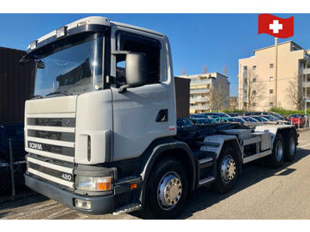 Φορτηγό φόρτωσης γάντζου Scania R124 CB  8x4: φωτογραφία 1