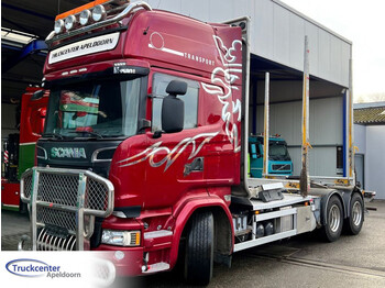 Φορτηγό ξυλείας, Φορτηγό με γερανό Scania R730 V8 6x4, Euro 6, Retarder, Craneframe, Bullbar, Topline.: φωτογραφία 1