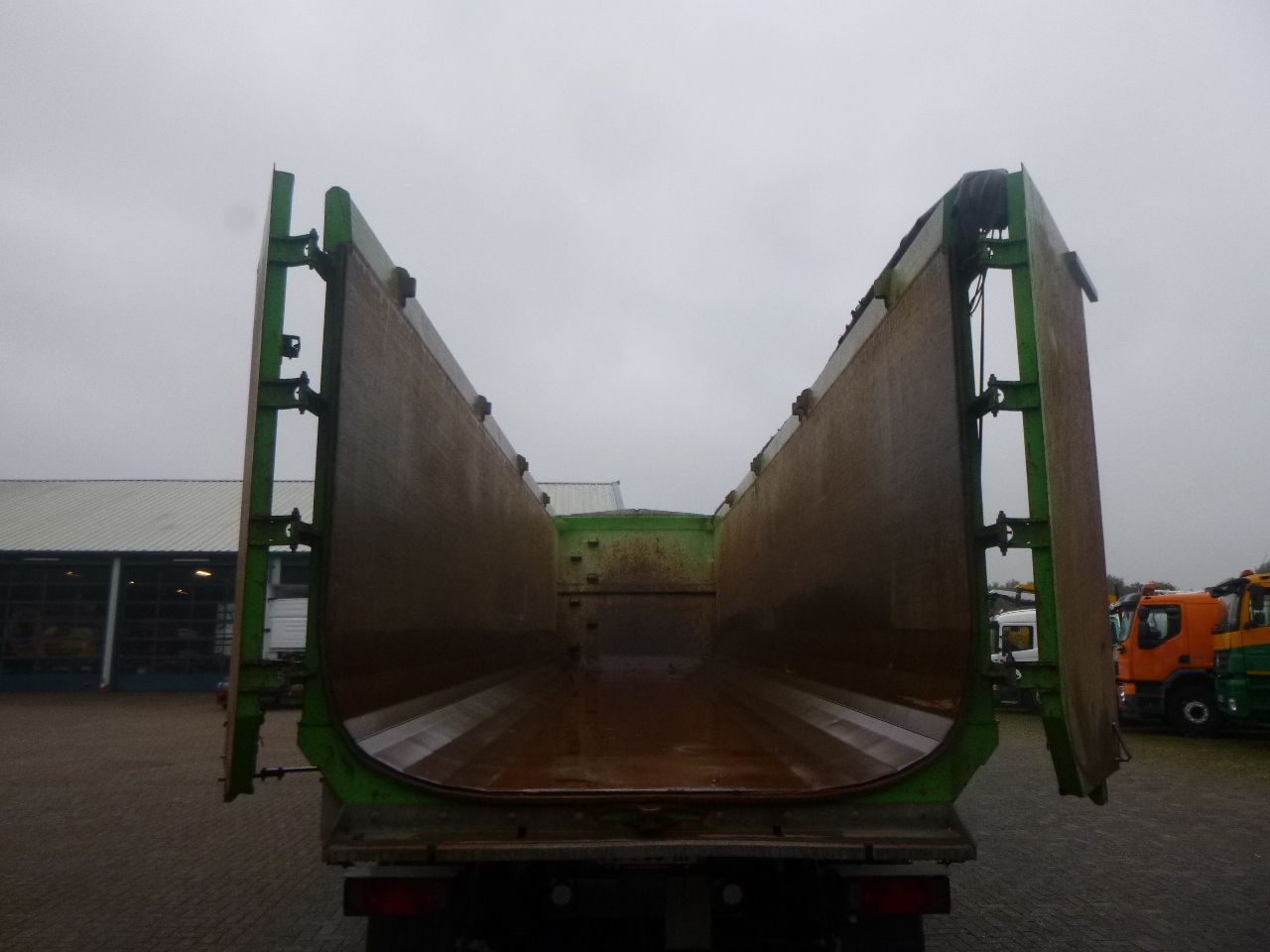 Επικαθήμενο ανατρεπόμενο Schmitz Cargobull Tipper trailer steel 58 m3 + tarpaulin: φωτογραφία 13