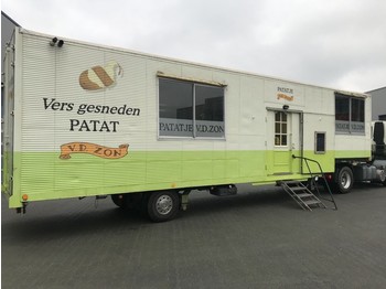 Netam-Fruehauf Foodtruck / Mobiel Cafetaria -Lunchroom / Food Truck (B/E rijbewijs) inclusief DAF trekker - Επικαθήμενο κόφα