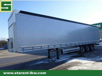 Επικαθήμενο μουσαμάς Schmitz Cargobull Tautliner, Hubdach, Liftachse, ALU Latten