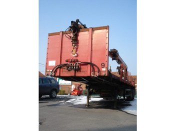 AUGUST SCHMIDT flat bed crane trailer - Επικαθήμενο πλατφόρμα/ Καρότσα