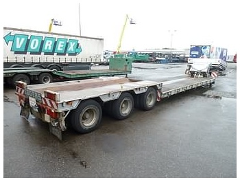 SCHEUERLE 48T 3X STEER AXLE - Επικαθήμενο με χαμηλό δάπεδο