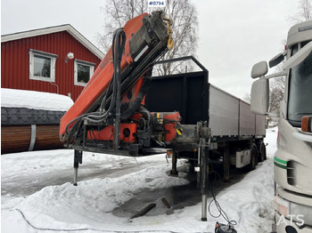  Crane trailer Narko with Palfinger PK16502 crane - Ανοιχτό αμάξωμα