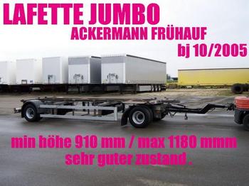 Ackermann LAFETTE JUMBO 910 - 1180 mm zwillingsbereift 2 x - Ρυμούλκα μεταφοράς εμπορευματοκιβωτίων/ Κινητό αμάξωμα