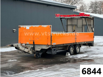 Trebbiner KH 35.52 Pritsche mit Verkehrsleitschildtafel  - Τρέιλερ πλατφόρμα/ Καρότσα
