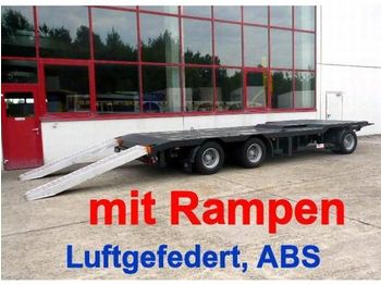 Meusburger 3 Achs Abstetzmuldenanhänger mit Rampen - Ρυμούλκα με χαμηλό δάπεδο
