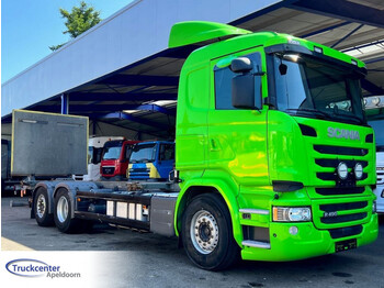 Scania R490 371.000 km, Steering axle, Euro 6 - φορτηγό μεταφοράς εμπορευματοκιβωτίων/ κινητό αμάξωμα