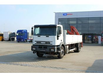 Φορτηγό με ανοιχτή καρότσα Iveco EUROTECH, HYDRAULIC CRANE FASSI F105