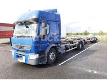 Φορτηγό μεταφοράς εμπορευματοκιβωτίων/ Κινητό αμάξωμα RENAULT Premium 430