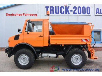 Φορτηγό με ανοιχτή καρότσα, Κοινοτικο όχημα/ Ειδικό όχημα Unimog 424 1200 Kommunal Winterdienst+Streuer Zapfwelle: φωτογραφία 1