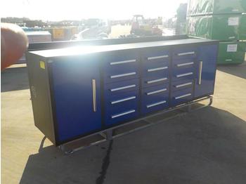 Εξοπλισμός γκαράζ Unused 2021 Steelman 10' Work Bench, 15 Drawers, 2 Cabinets: φωτογραφία 1