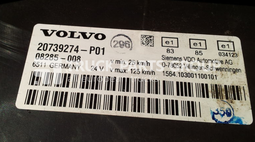 Ταμπλό αυτοκινήτου για Φορτηγό VOLVO FH12, combination kit, instrument panel, dashboard 20739274: φωτογραφία 7