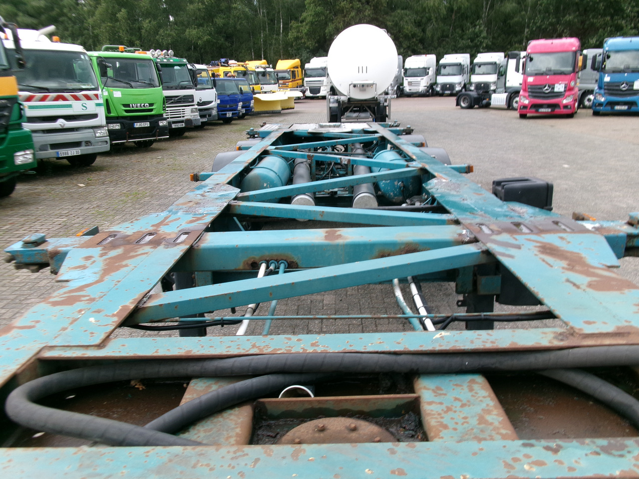 Επικαθήμενο μεταφοράς εμπορευματοκιβωτίων/ Κινητό αμάξωμα Van Hool 3-axle container chassis 20,30 ft.: φωτογραφία 7
