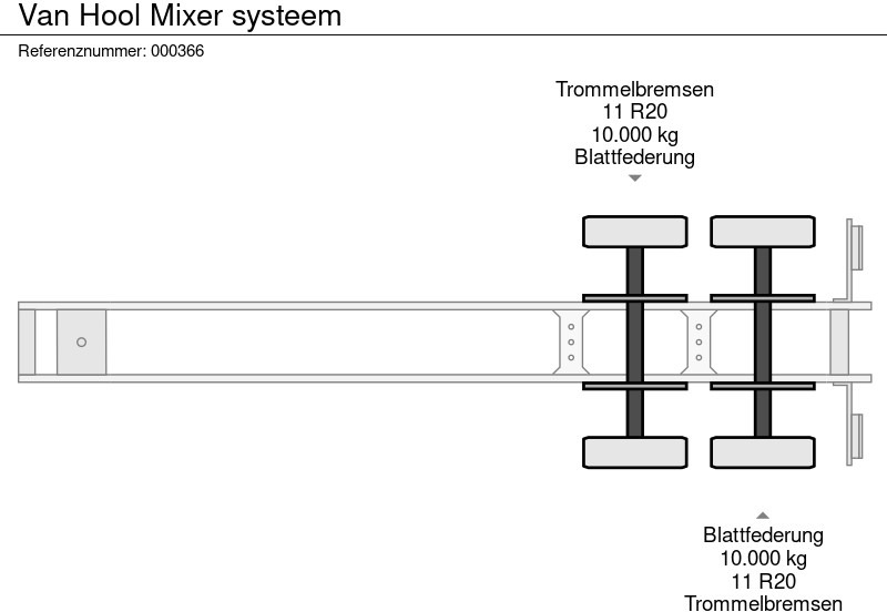 Επικαθήμενο βυτίο Van Hool Mixer systeem: φωτογραφία 10