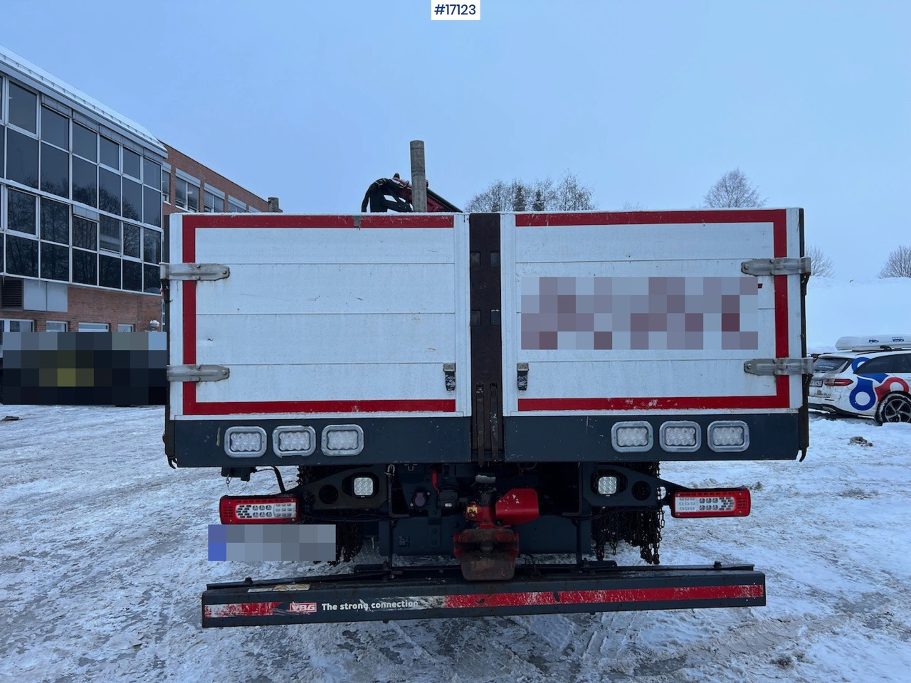 Φορτηγό με ανοιχτή καρότσα, Φορτηγό με γερανό Volvo FM500: φωτογραφία 6