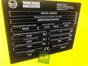 Σπαστός φορτωτής WL20 WIELLADER Wacker Neuson: φωτογραφία 5