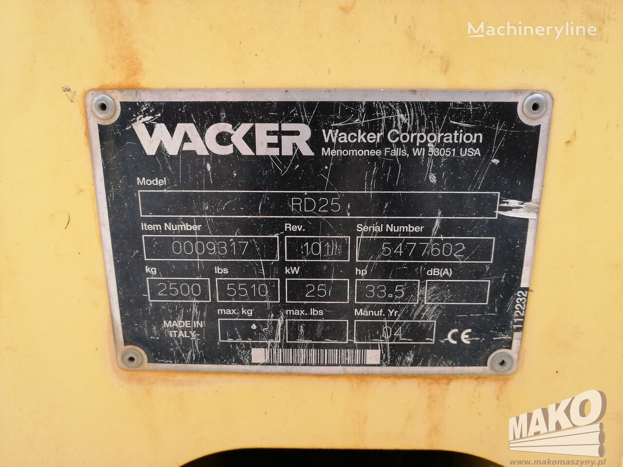 Μικρος ασφαλτικός οδοστρωτήρας Wacker RD25: φωτογραφία 9