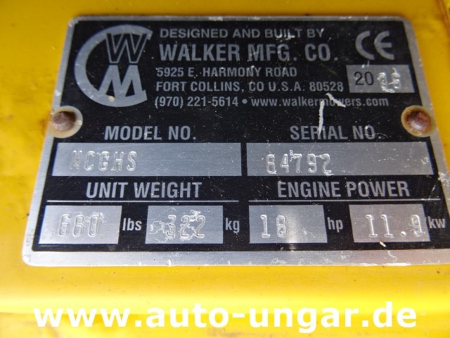 Χλοοκοπτικό Walker MC GHS Benzin Mäher 16PS ZeroTurn: φωτογραφία 8