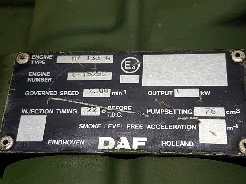 Κινητήρας και ανταλλακτικά για Κατασκευή μηχανήματα Werklust WG35B-Daf NT133A-Engine/Motor: φωτογραφία 8