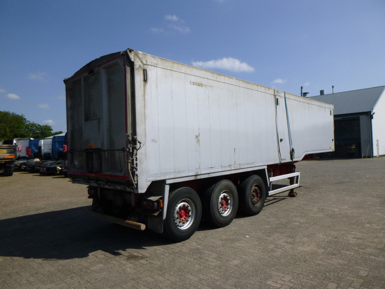 Επικαθήμενο ανατρεπόμενο Wilcox Tipper trailer alu 55 m3 + tarpaulin: φωτογραφία 4