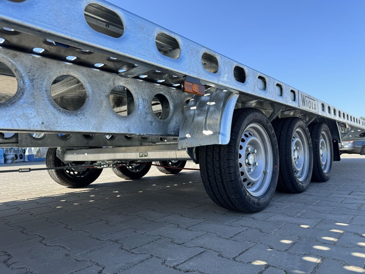 Νέα Ρυμούλκα αυτοκινητάμαξα Wiola L35G85 8.5m long trailer with 3 axles for transport of 2 cars: φωτογραφία 22