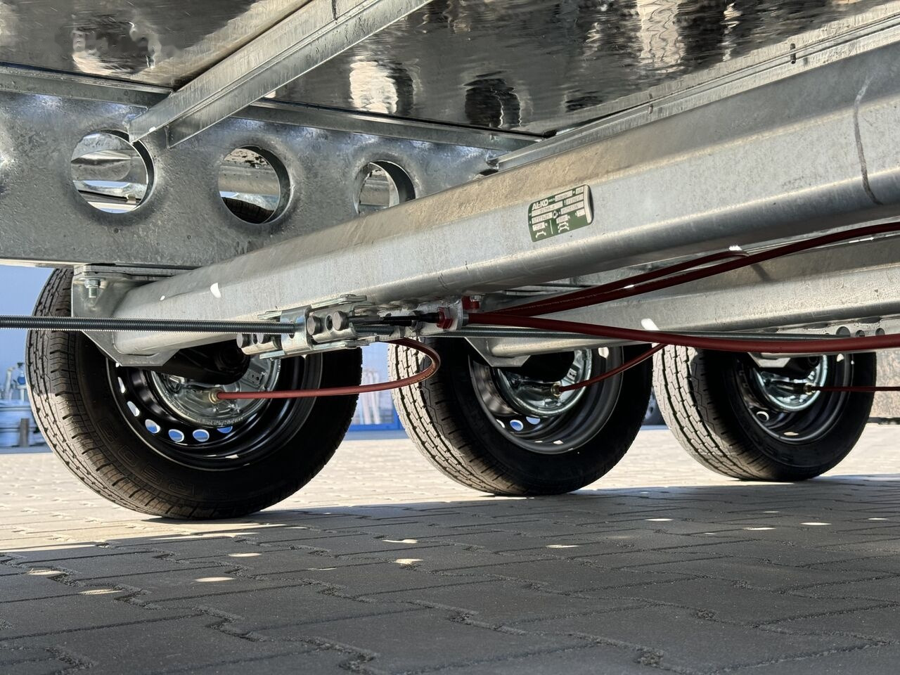 Νέα Ρυμούλκα αυτοκινητάμαξα Wiola L35G85 8.5m long trailer with 3 axles for transport of 2 cars: φωτογραφία 20