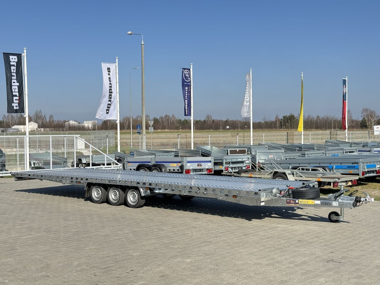 Νέα Ρυμούλκα αυτοκινητάμαξα Wiola L35G85 8.5m long trailer with 3 axles for transport of 2 cars: φωτογραφία 3