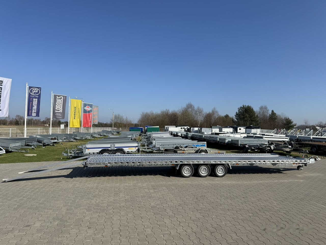 Νέα Ρυμούλκα αυτοκινητάμαξα Wiola L35G85 8.5m long trailer with 3 axles for transport of 2 cars: φωτογραφία 28