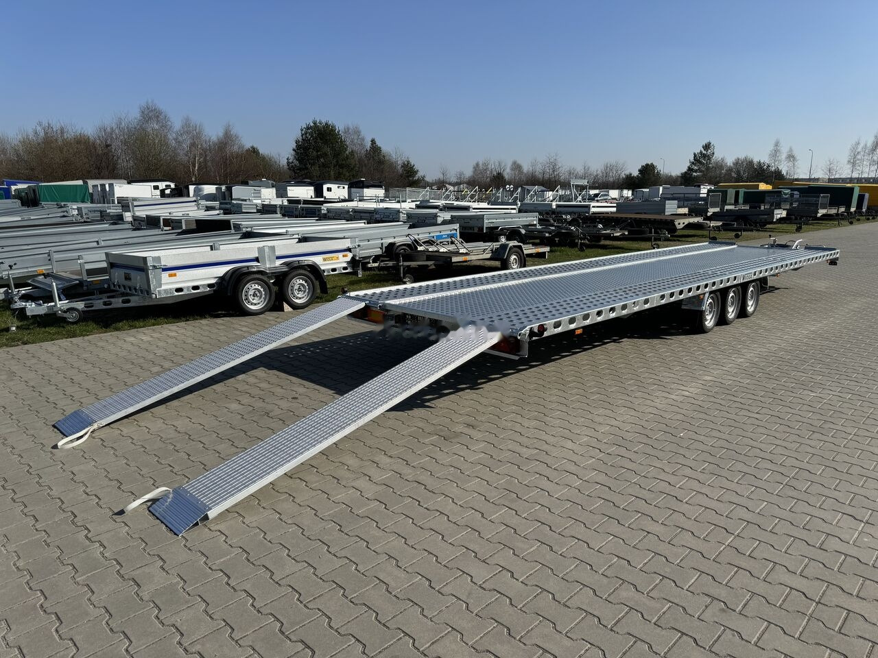 Νέα Ρυμούλκα αυτοκινητάμαξα Wiola L35G85 8.5m long trailer with 3 axles for transport of 2 cars: φωτογραφία 23