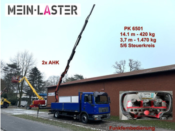 MAN TGL 8.210 Palfinger PK 6501 14m 440kg, 5+6 St. F  - Φορτηγό με ανοιχτή καρότσα: φωτογραφία 1