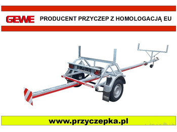 Gewe Dłużyca Kłonica do 12 m - P0750 D/1 - Τρέιλερ ξυλείας: φωτογραφία 1