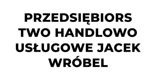 Przedsiębiorstwo Handlowo Usługowe Jacek Wróbel
