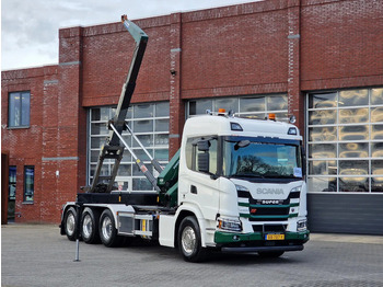 Φορτηγό φόρτωσης γάντζου, Φορτηγό με γερανό Scania G500 XT 8x4*4 - HMF 2820K Crane - AJK 20T Hooklift - Retarder - Full air - Like new: φωτογραφία 2 Φορτηγό φόρτωσης γάντζου, Φορτηγό με γερανό Scania G500 XT 8x4*4 - HMF 2820K Crane - AJK 20T Hooklift - Retarder - Full air - Like new: φωτογραφία 2