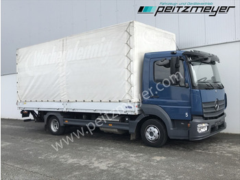 Φορτηγό μουσαμάς MERCEDES-BENZ Atego 818 L Pritsche+LBW, Klima, 2 x AHK: φωτογραφία 2