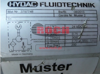 Υδραυλική αντλία HYDAC 3173209 + 03797700 + 3036401 24 VDC + 3797748 24VDC 2,7ATM 200 BAR: φωτογραφία 2