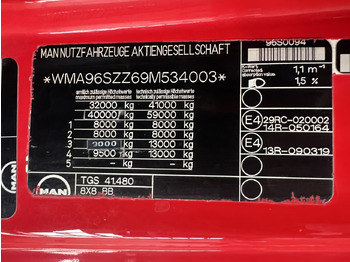 Φορτηγό φόρτωσης γάντζου MAN TGS 41.480 8X8 BB TGS 41.480 8X8 BB, Motorabtrieb: φωτογραφία 5