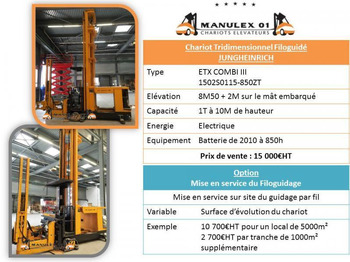4-κίνητα ανυψωτικό στενών δρόμων Jungheinrich ETX COMBI III: φωτογραφία 3