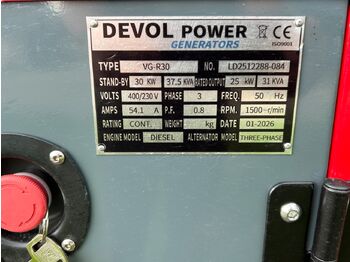 Βιομηχανική γεννήτρια DEVOL POWER VG-R30: φωτογραφία 3 Βιομηχανική γεννήτρια DEVOL POWER VG-R30: φωτογραφία 3