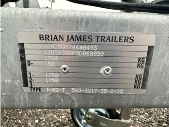 Νέα Τρέιλερ μεταφοράς μηχανημάτων Brian James Cargo Digger Plant 2 Baumaschinenanhänger 543-3217-35-2-12 , 3200 x 1700 mm, 3,5 to.: φωτογραφία 5