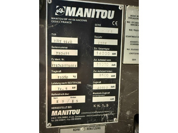 Ελαστιχοφόρος φορτωτής Manitou MRT 1542 M, Korb, Schaufel, Gabeln: φωτογραφία 4