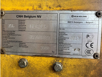 Θεριζοαλωνιστική μηχανή - κεφαλή New Holland 35G Skärbord / Header: φωτογραφία 2
