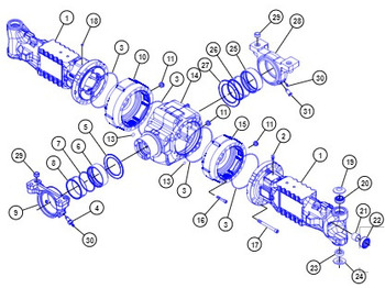 Πίσω άξονας CATERPILLAR